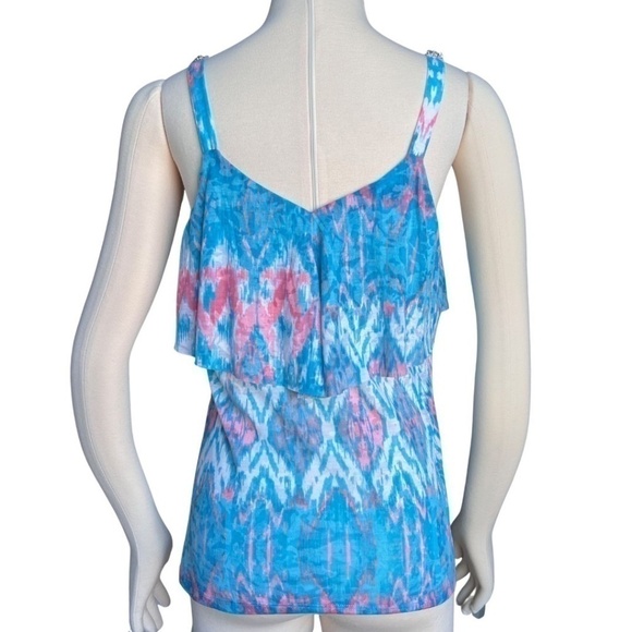 INC International Concepts Endless Summer Top With Rhinestone Straps Size M NWT - Picture 3 of 9